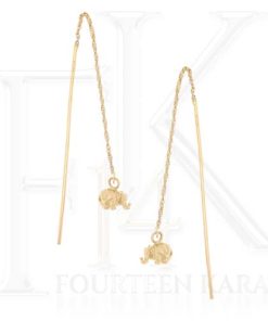 Aretes Violadores Elefante Aretes de Oro Joyeria Fina Joyas FourteenKarat 14 Kilates