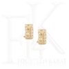 Aretes de Oro 14k Arracadas con Circonia